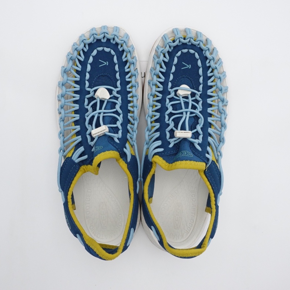 Size 8 Women's KEEN UNEEK Astoria Sandals 1029018 Legion Blue/Reef Water - Picture 5 of 12